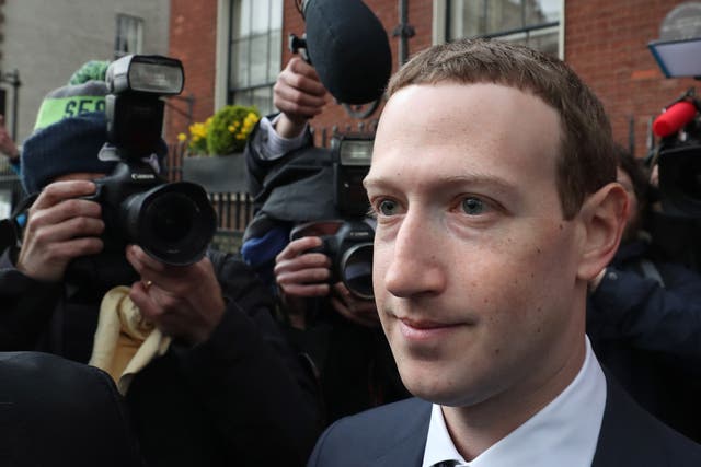 Facebook chief executive Mark Zuckerberg (PA)