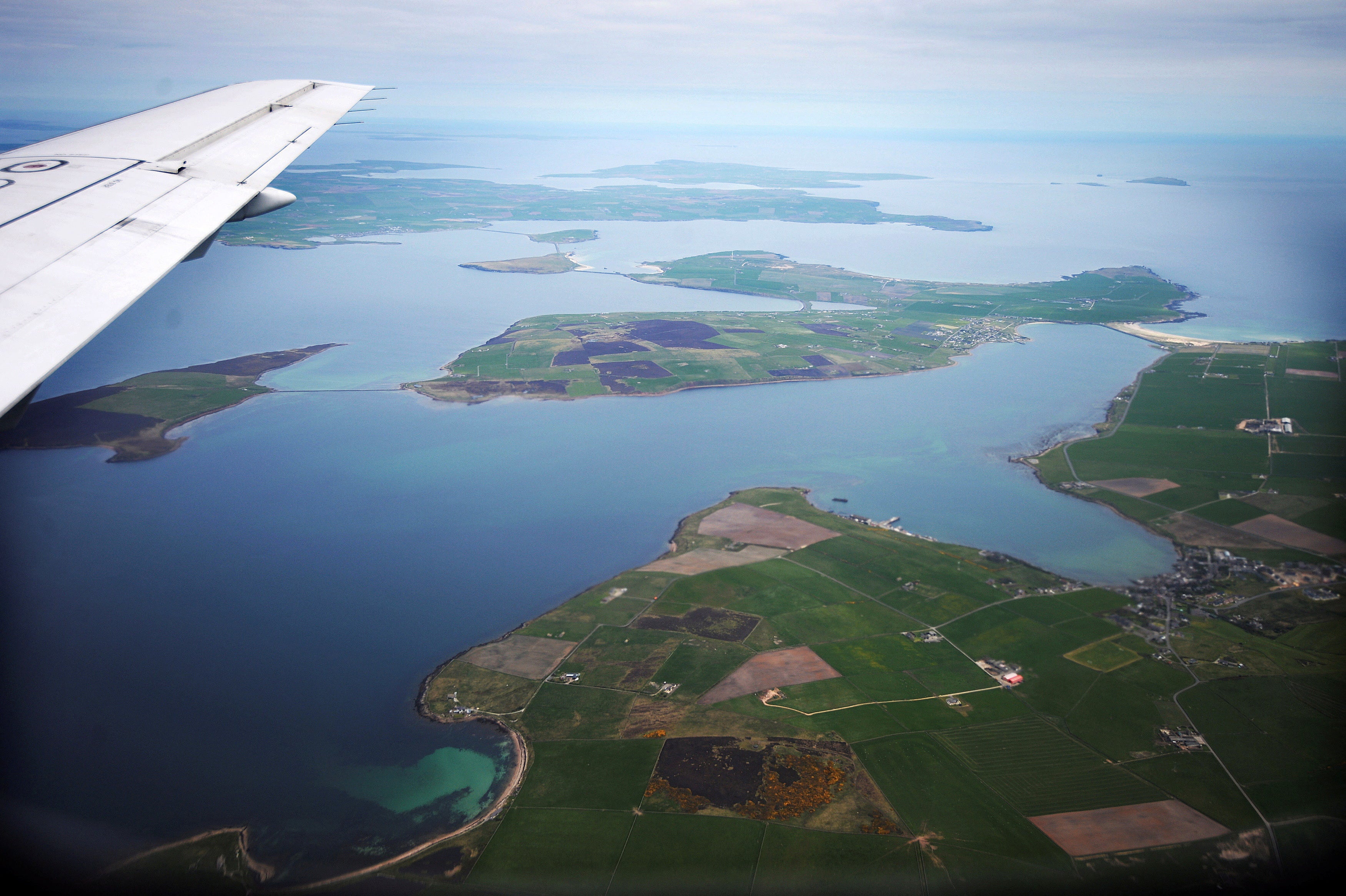 An aerial view of the Orkney Islands, Scotland May 3, 2014