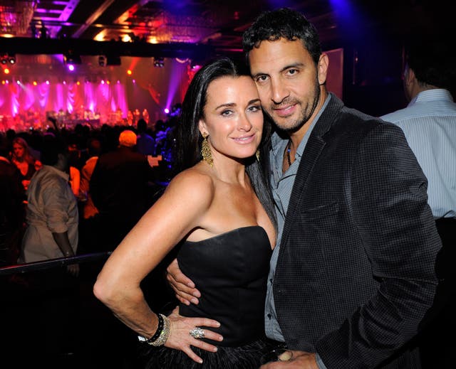 <p>Kyle Richards and her husband Mauricio Umansky attend recording artist Stevie Wonder’s concert at The Chelsea at The Cosmopolitan of Las Vegas on New Year’s Eve December 31, 2011 </p>