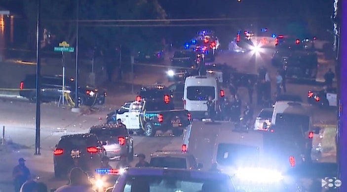 Scene of the mass shooting in Fort Worth
