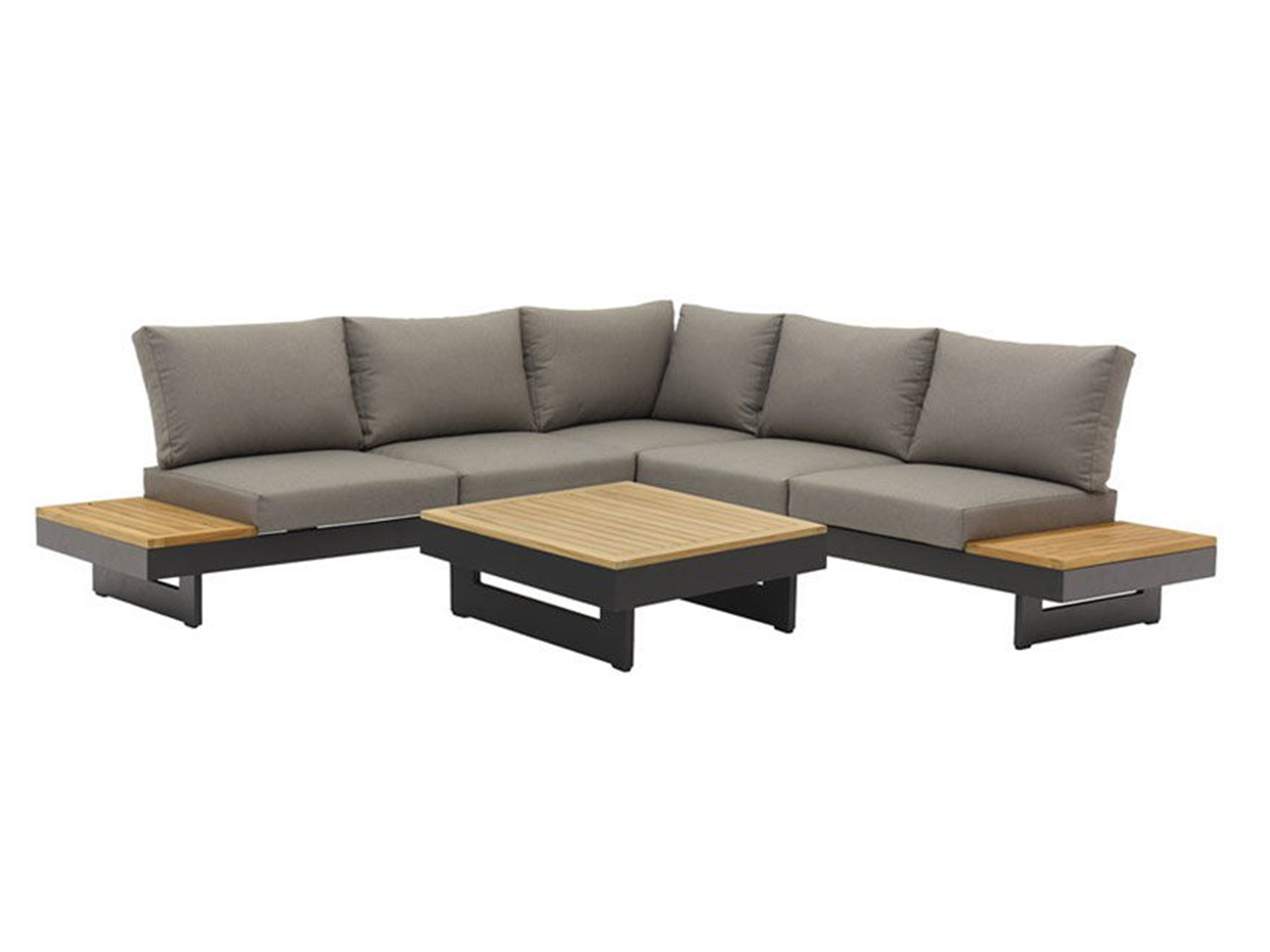 Bramblecrest vilamoura modular corner sofa with square teak coffee table