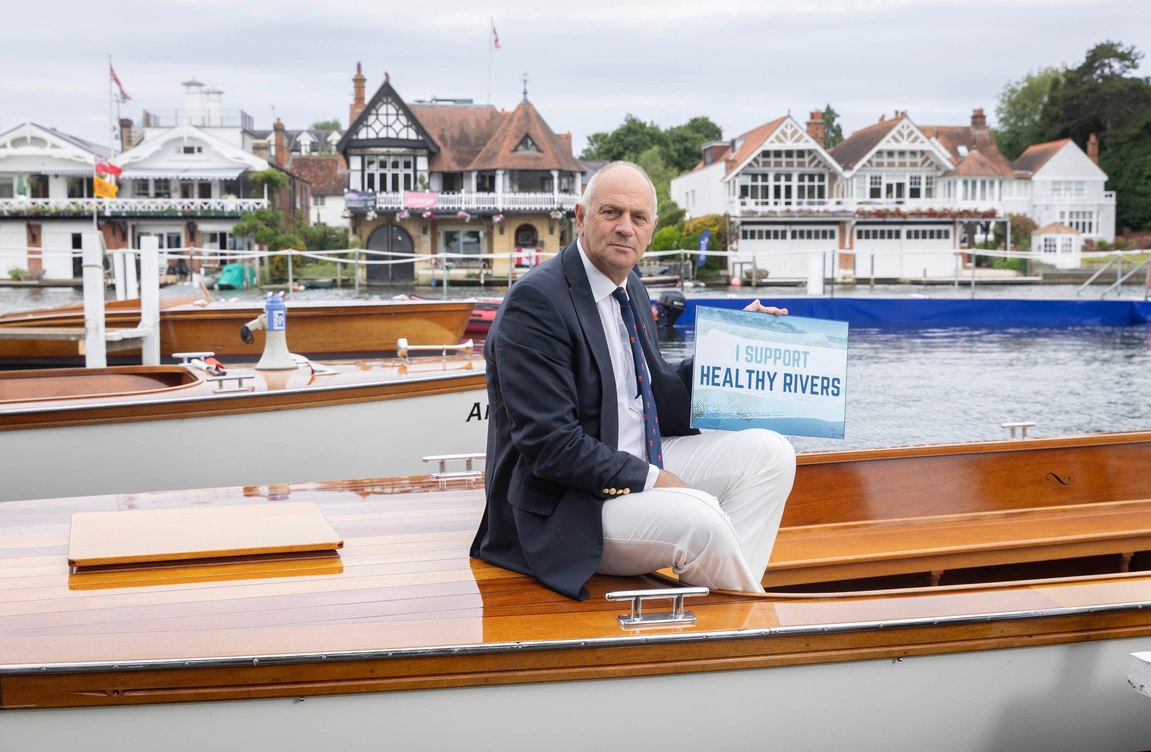 Sir Steve Redgrave backs a campaign led by River Action, Windrush Against Sewage Pollution, and Henley Mermains to tackle sewage pollution in the River Thames