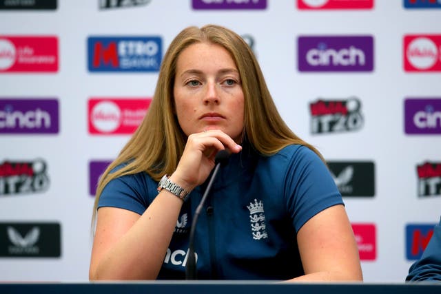 Sophie Ecclestone believes England can still reclaim the Ashes despite falling six points behind Australia in the series (Simon Marper/PA)
