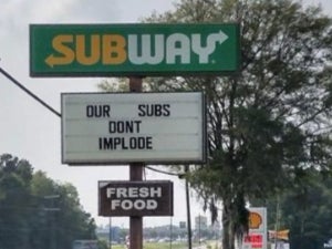 A Subway location in Georgia made light of the Titanic sub disaster on its sign