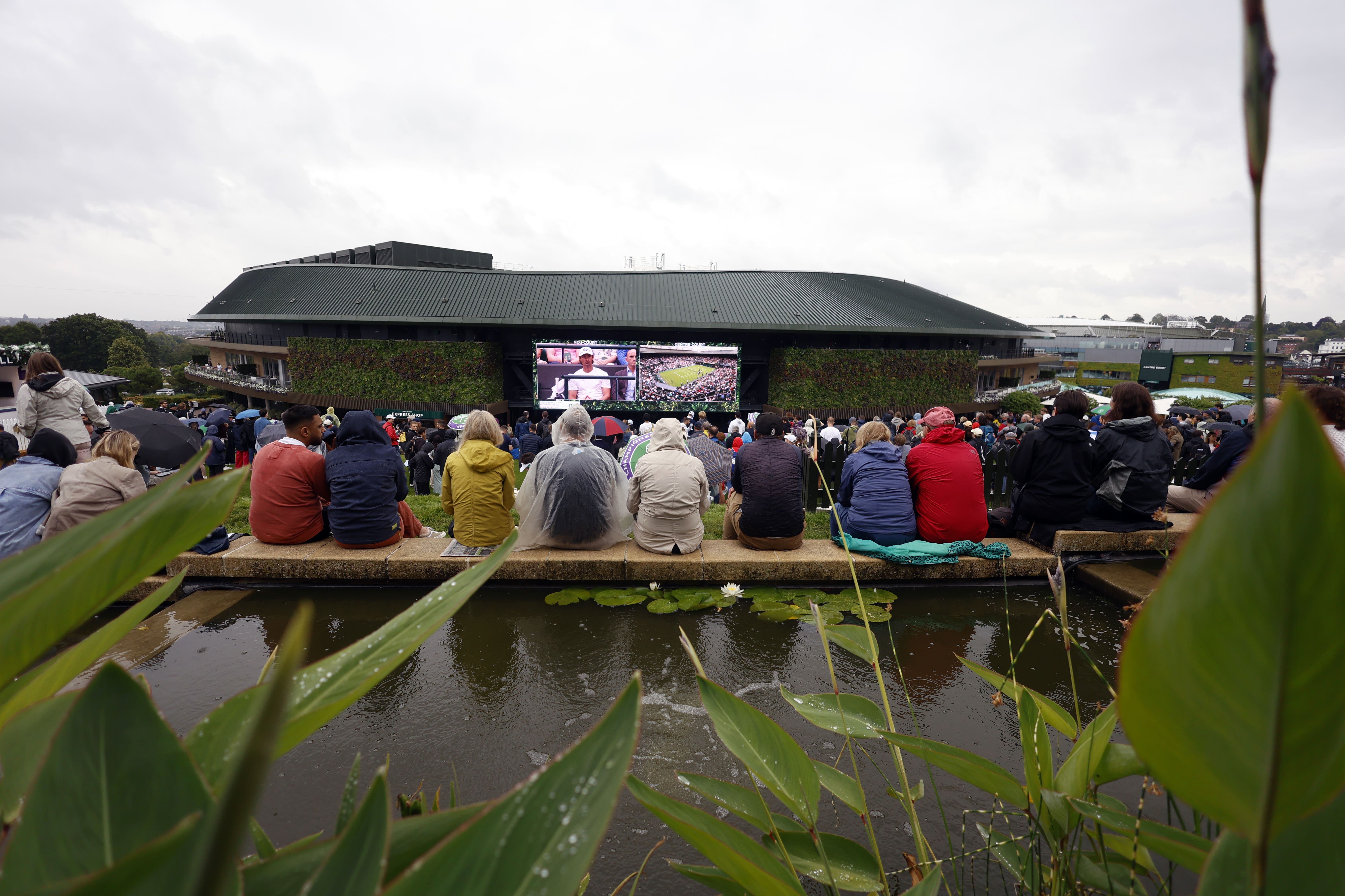 All play stopped on Wimbledon outside courts after consistent deluge on day two - Vimarsana News