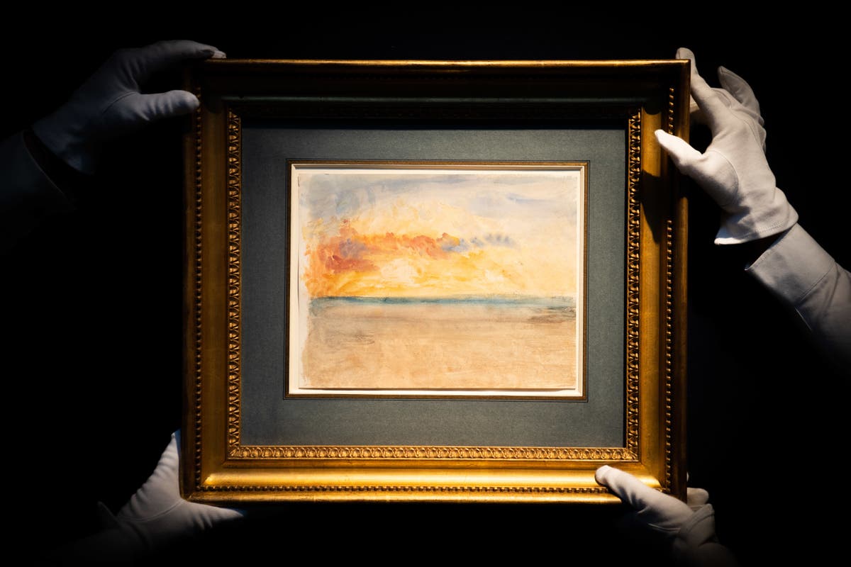 Turner watercolour Sunrise Over The Sea sells for more than &pound;1m