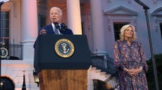Watch as Joe Biden celebrates 4th of July at the White House