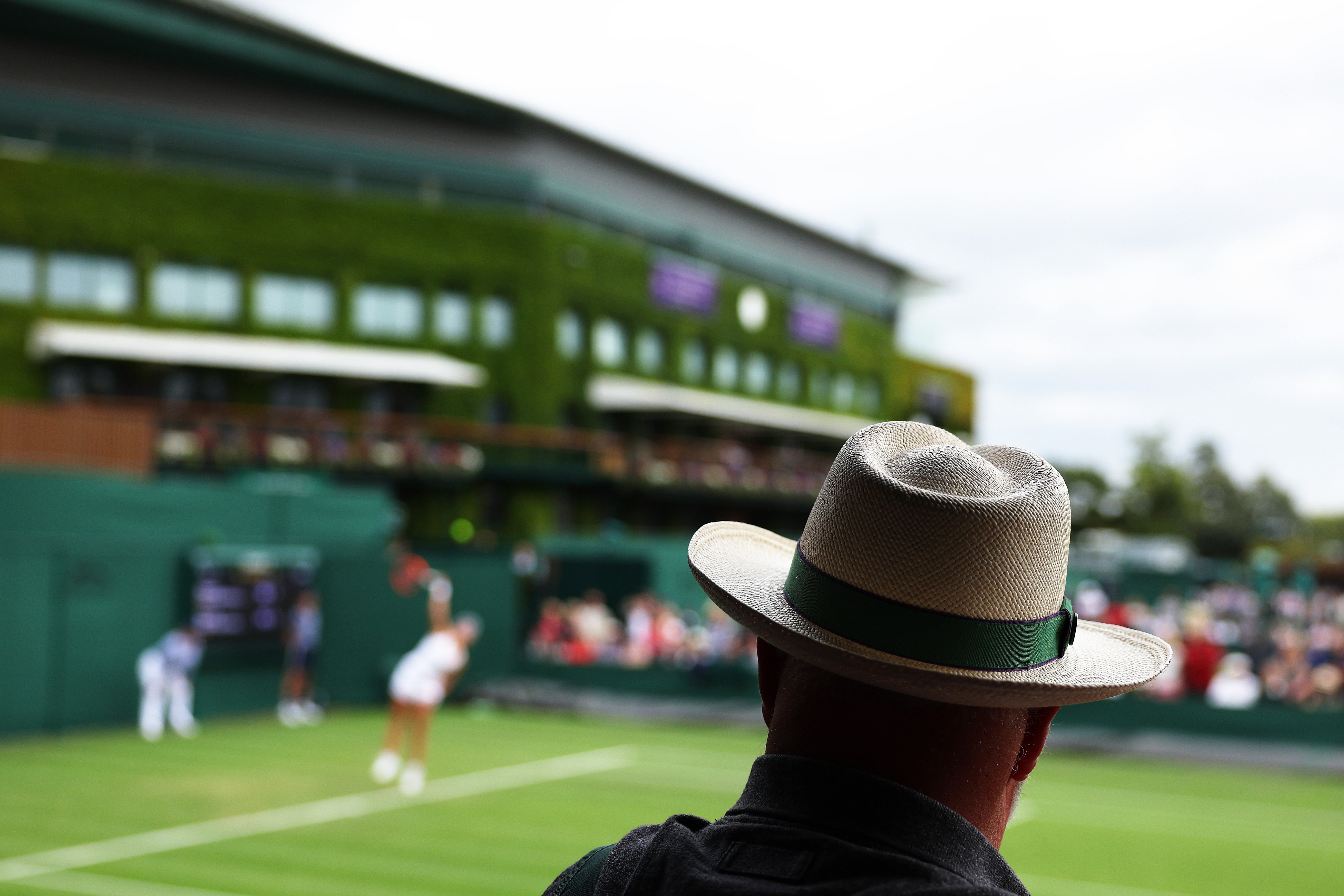 Panama hats are available for a hair-raising £120 in the Wimbledon shop
