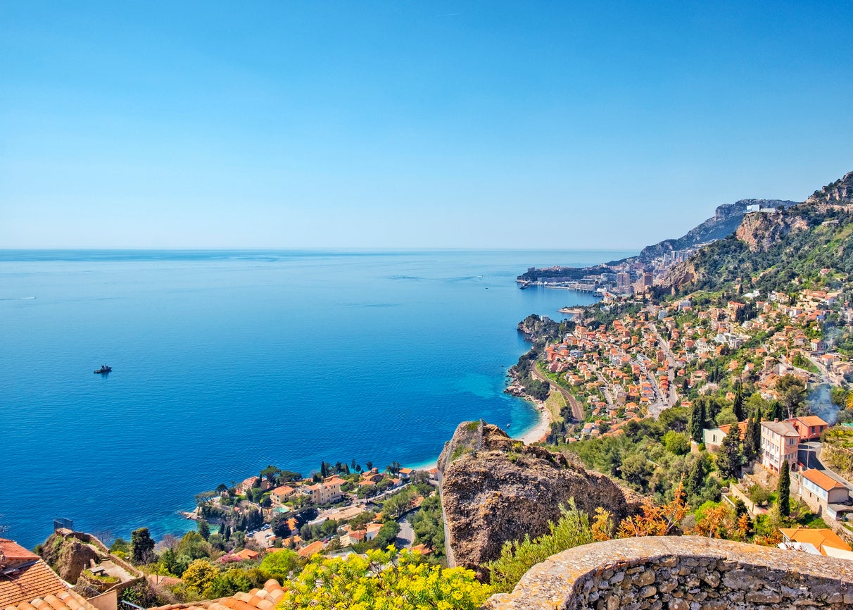 A view over the coast at Roquebrune-Cap-Martin