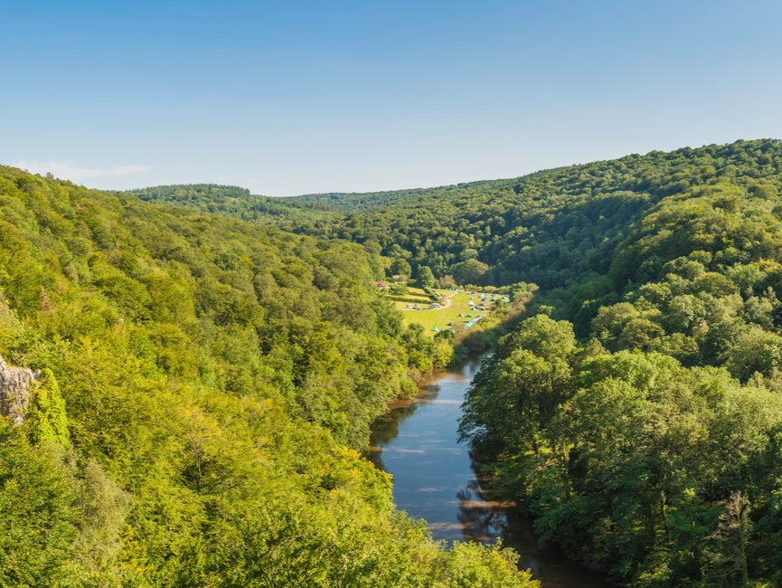 The Wye Valley Area of Outstanding Natural Beauty covers 126 square miles