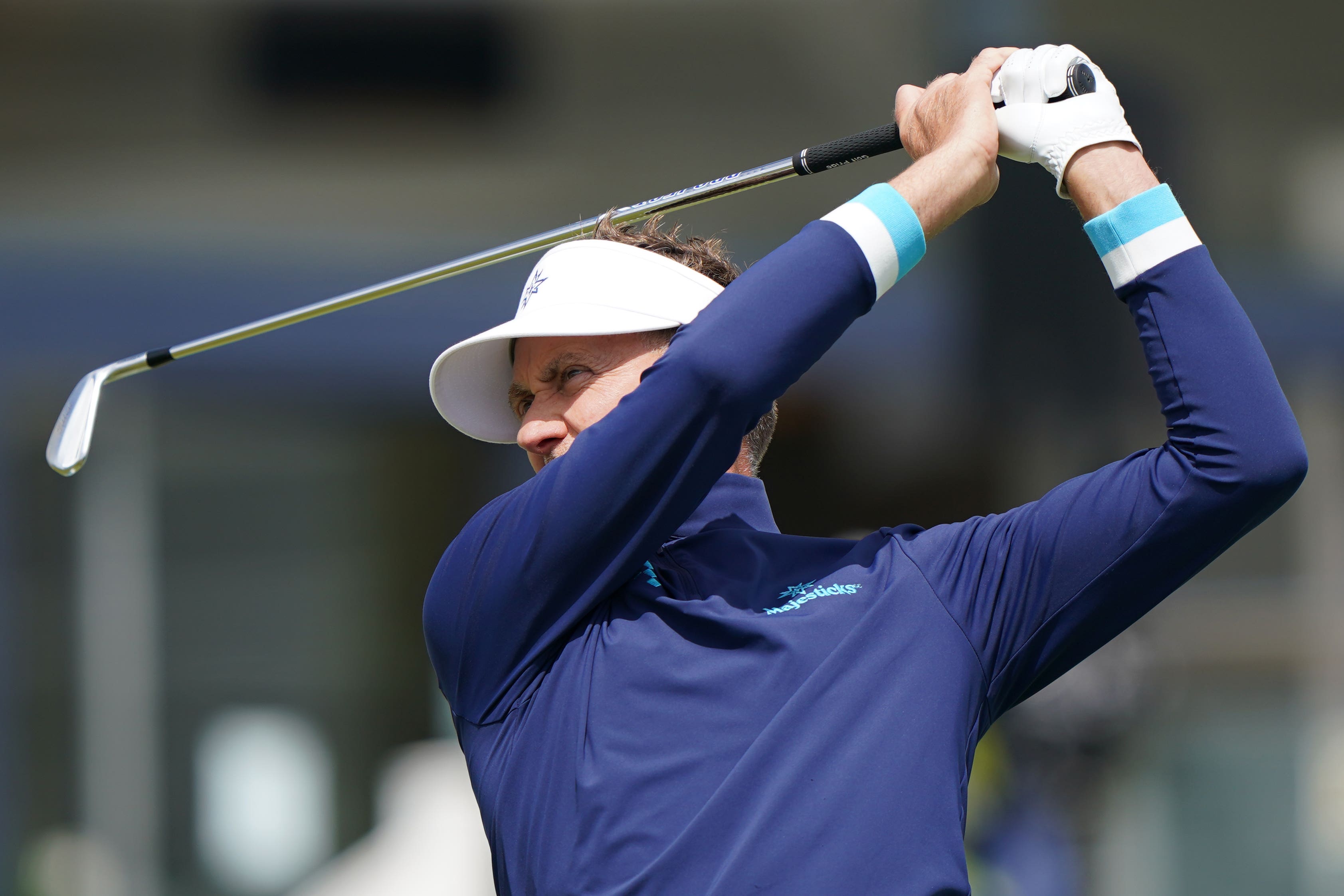 Majesticks GC’s Ian Poulter during preview day of the LIV Golf League at the Centurion Club, Hertfordshire (Joe Giddens/PA)