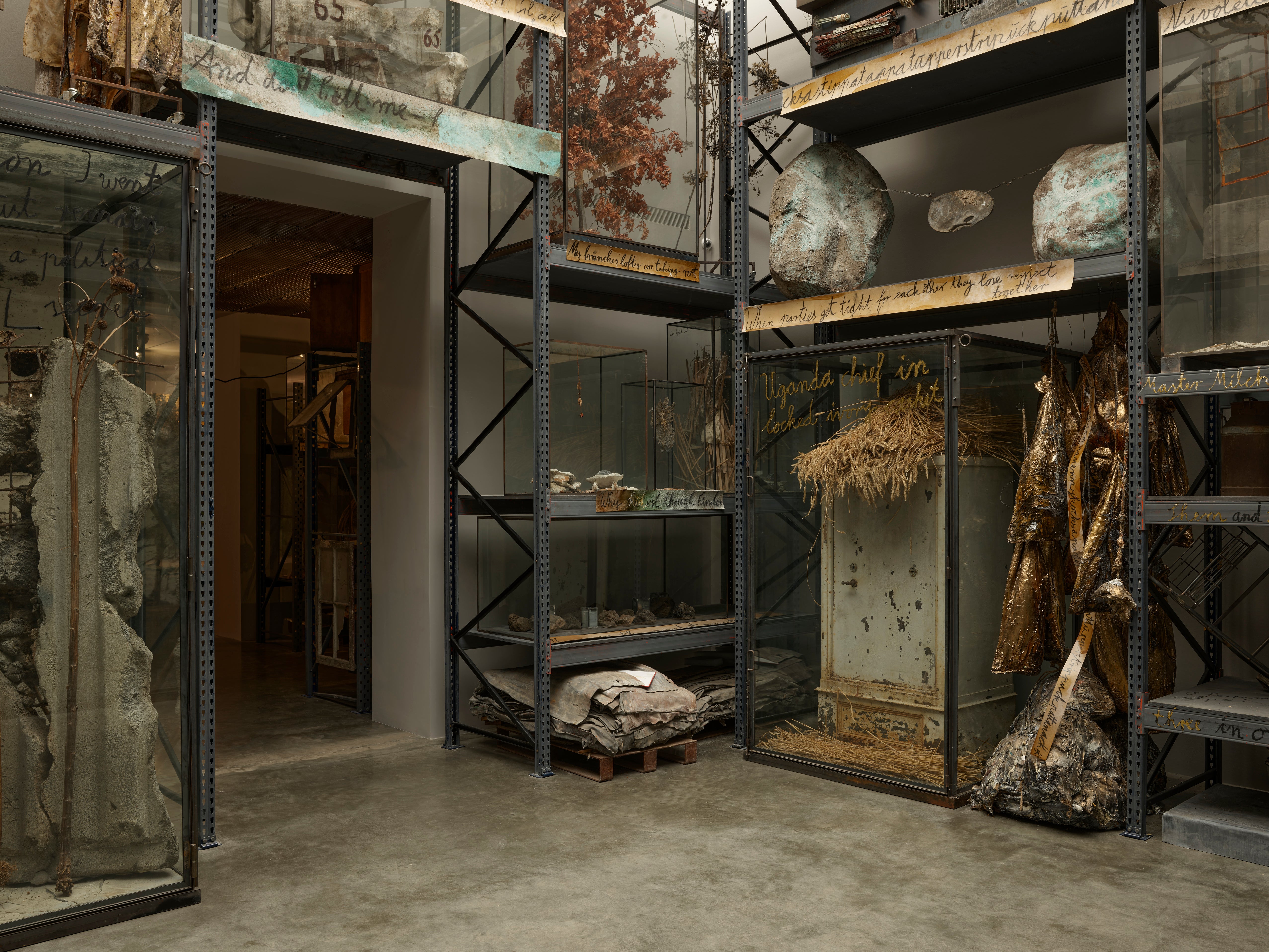 ‘Arsenal (1970-2023)’ offers a repository of objects and materials that form a key component of Kiefer’s process