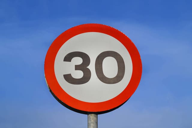 The motorist was driving below the 30mph speed limit (Alamy/PA)