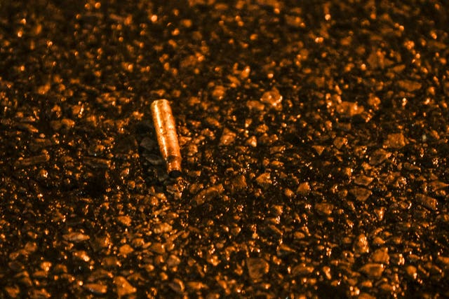 <p>A bullet on the scene of the shooting that left five dead in Philadelphia </p>