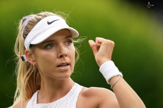 Katie Boulter overcame more Just Stop Oil disruption to claim her second-round spot at Wimbledon (Adam Davy/PA)