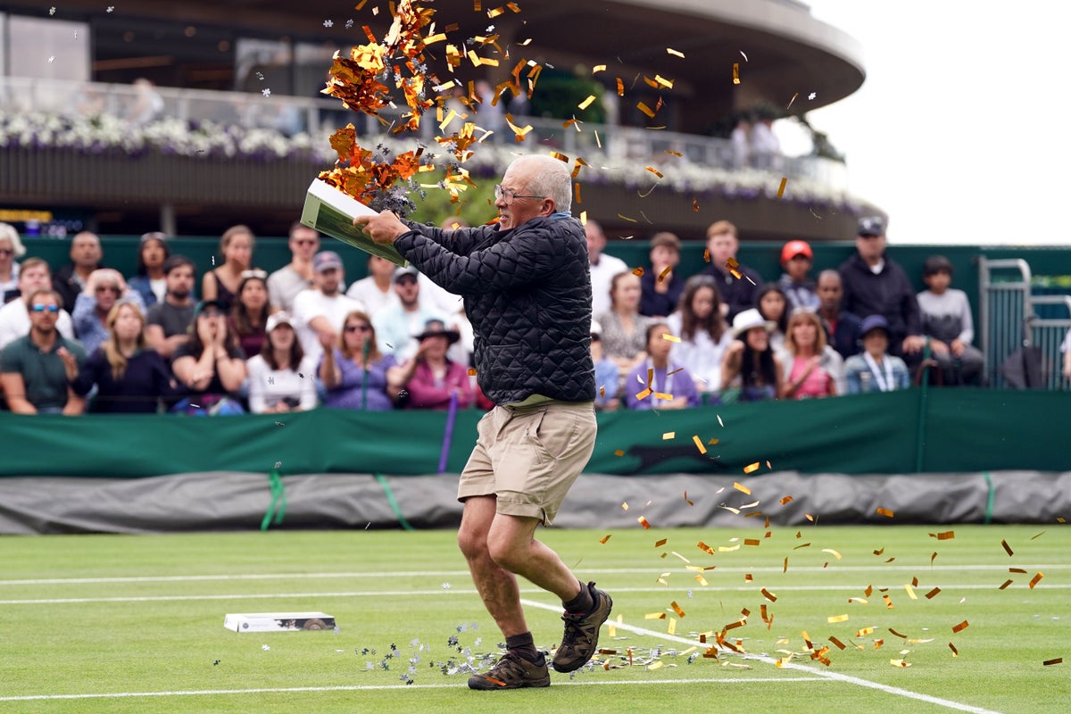 Three people arrested after multiple protests take place at Wimbledon