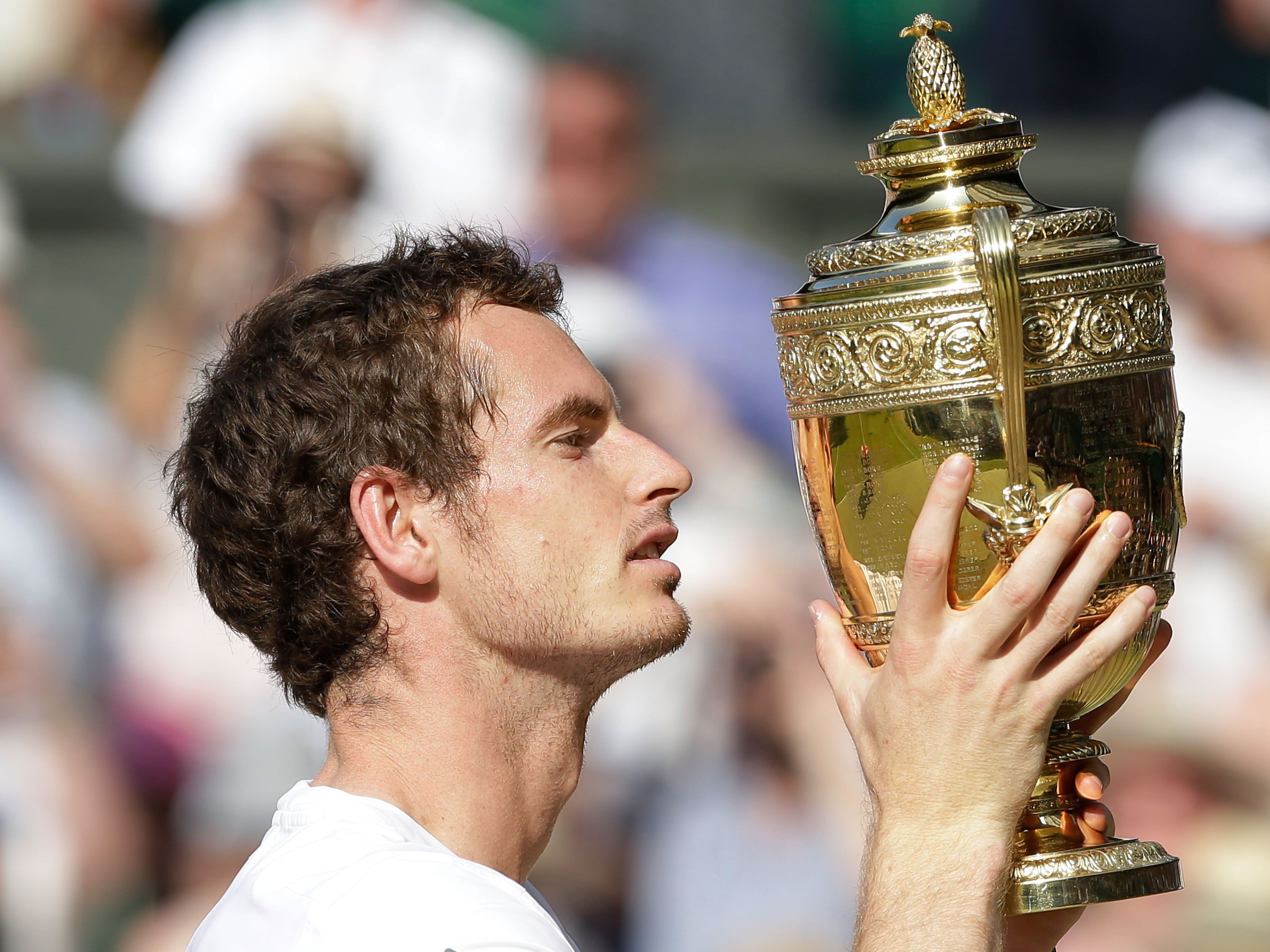 Andy Murray beat Novak Djokovic in straight sets in the 2013 Wimbledon men’s final