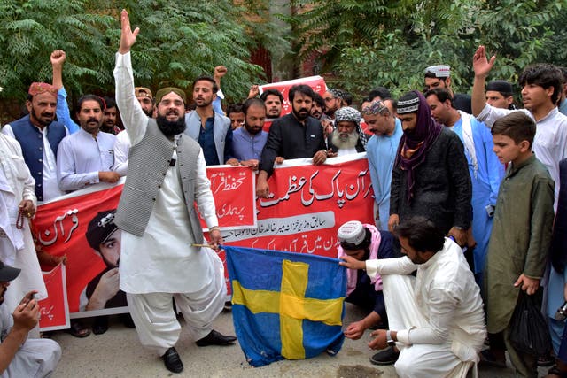 Pakistan Sweden Quran Protest