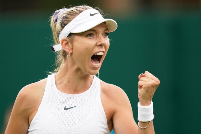 Katie Boulter is through to the second round (Adam Davy/PA)