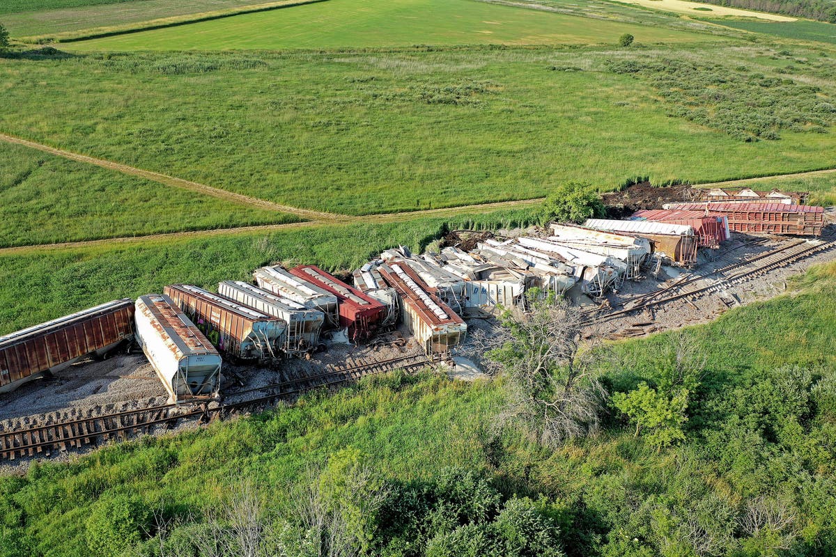 Norfolk Southern says other companies should share blame in fiery Ohio derailment