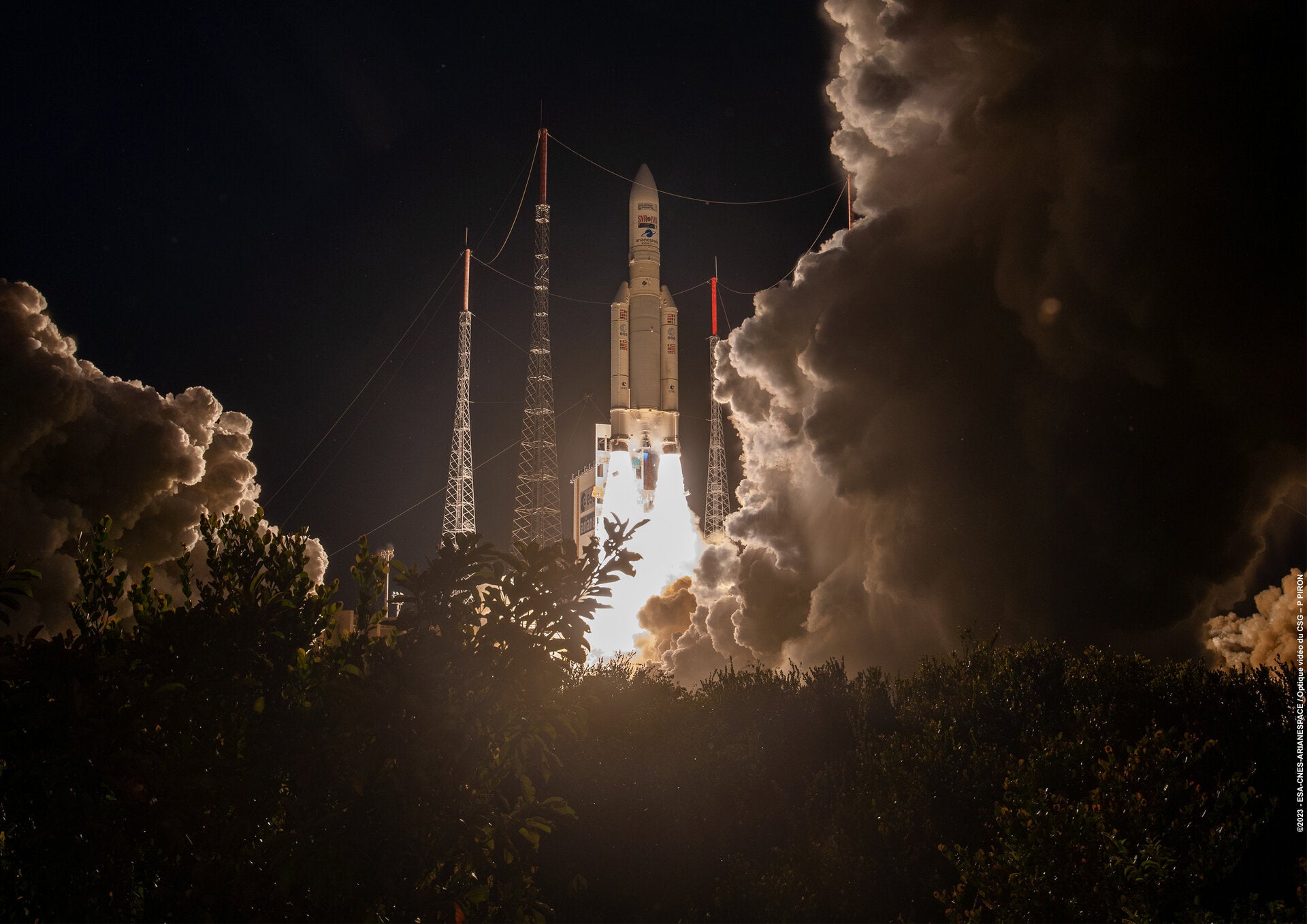 <p>Europe’s Ariane-5 bows out in style</p>