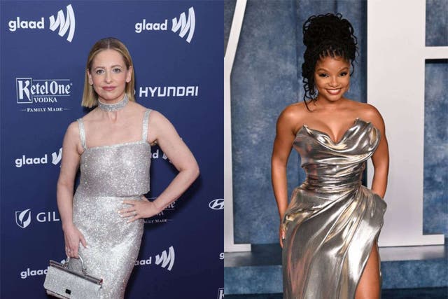 Celebs are loving the silver trend on the red carpet (Alamy/Doug Peters/PA)
