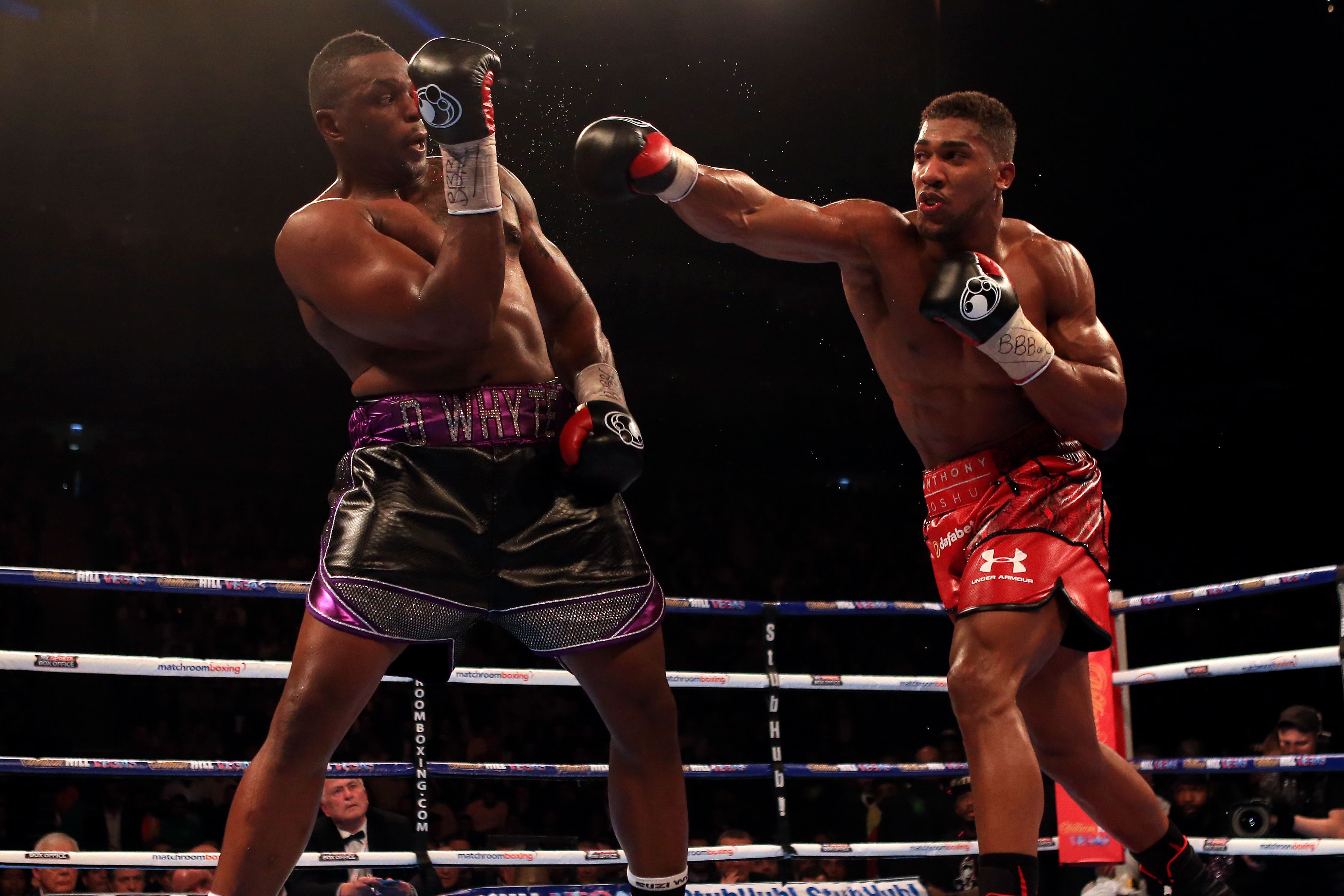Joshua knocked out Whyte in 2015, and the pair were due for a rematch this week