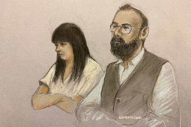 Jacob Crouch’s mother Gemma Barton and stepfather Craig Crouch both deny murder (Elizabeth Cook/PA)