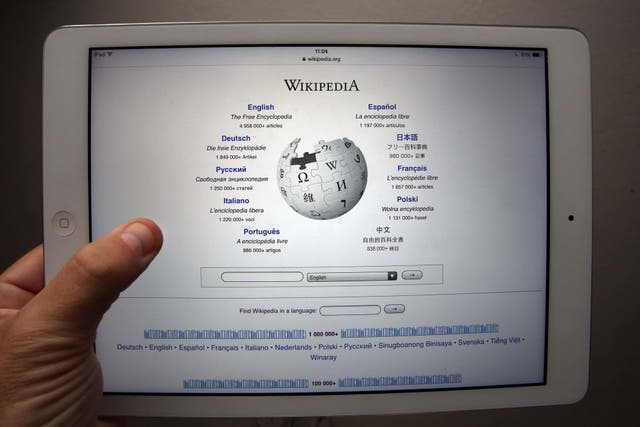 There are concerns about the future of Wikipedia in the UK under then new Bill (PA)