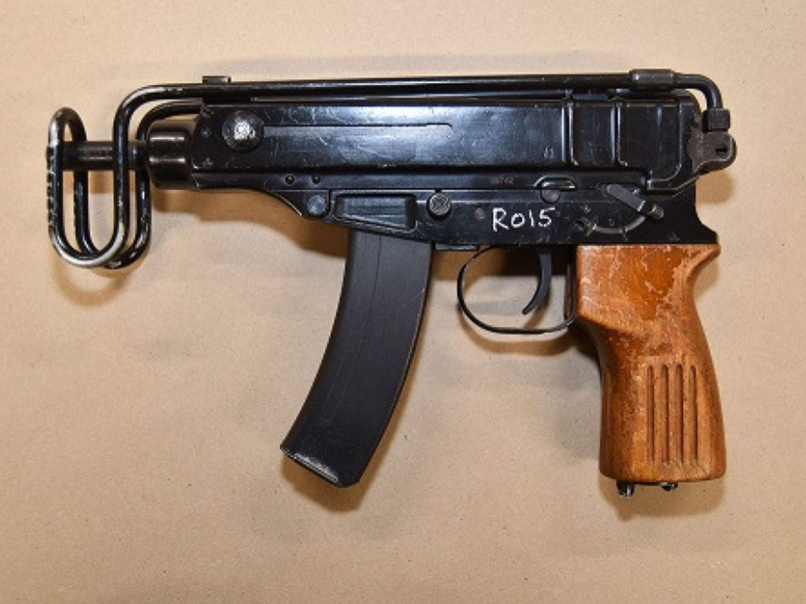 A Skorpion sub-machine gun like that used by Chapman to carry out the attack