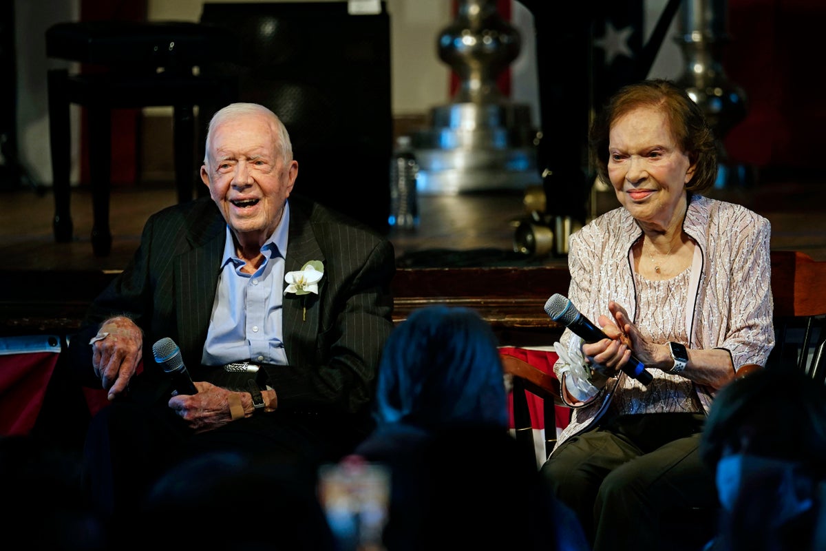 Jimmy Carter attends his hometown’s peanut festival as he nears his 99th birthday in hospice care