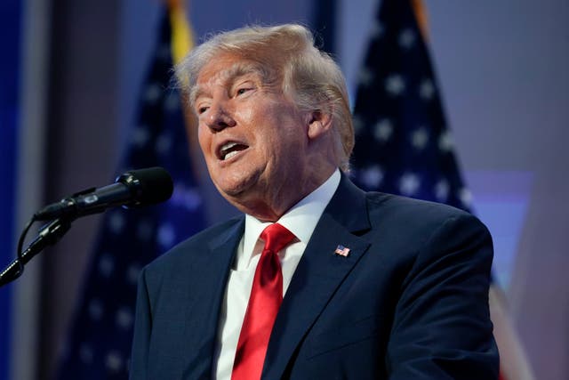 <p>Donald Trump speaks at a campaign appearance in Iowa </p>