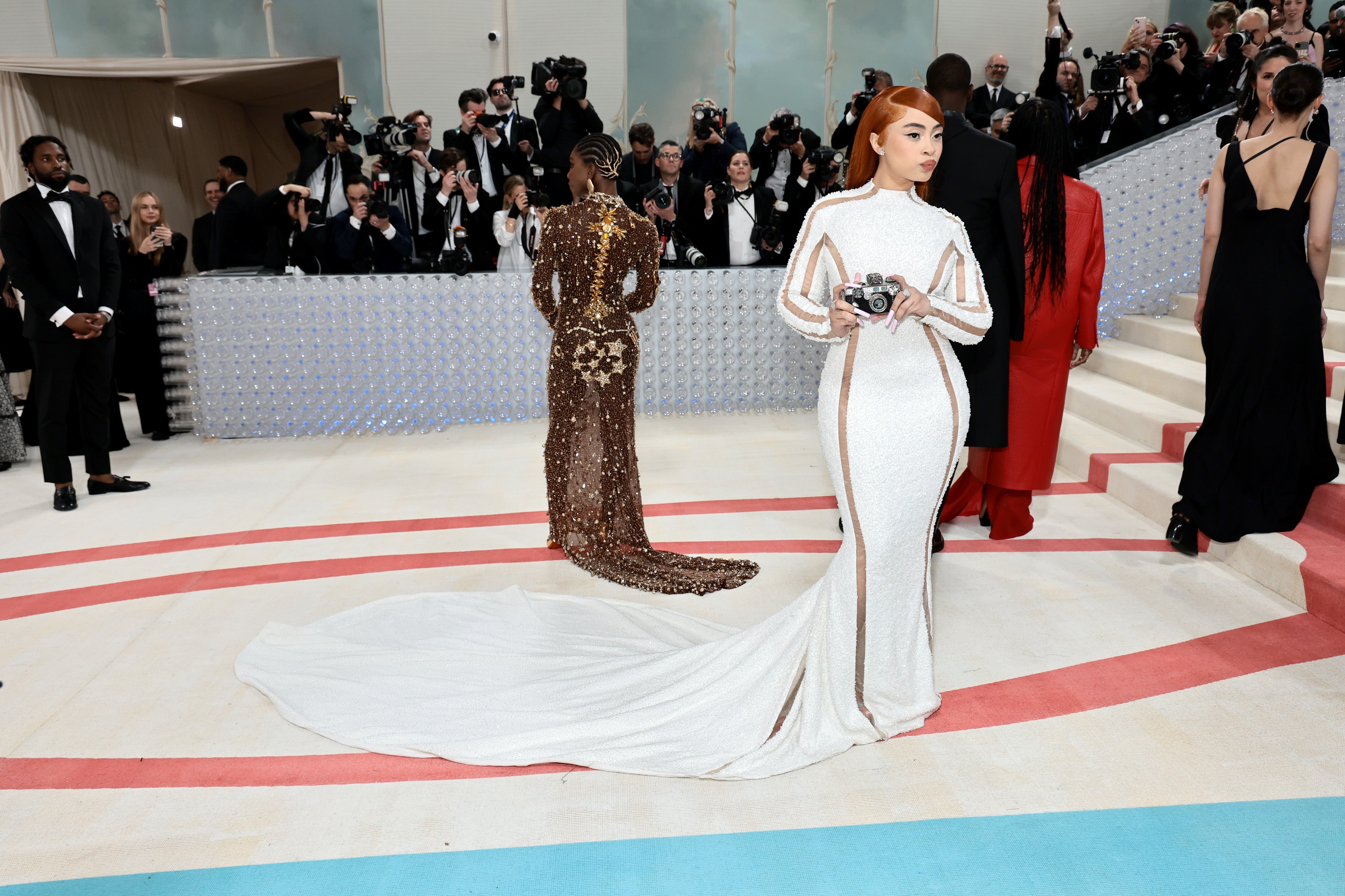 Ice Spice attends The 2023 Met Gala Celebrating "Karl Lagerfeld: A Line Of Beauty" at The Metropolitan Museum of Art on May 01, 2023
