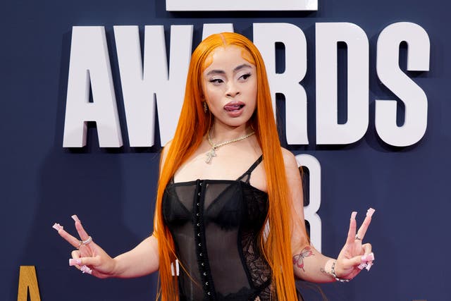 <p>Ice Spice attends the BET Awards 2023 at Microsoft Theater on June 25, 2023</p>