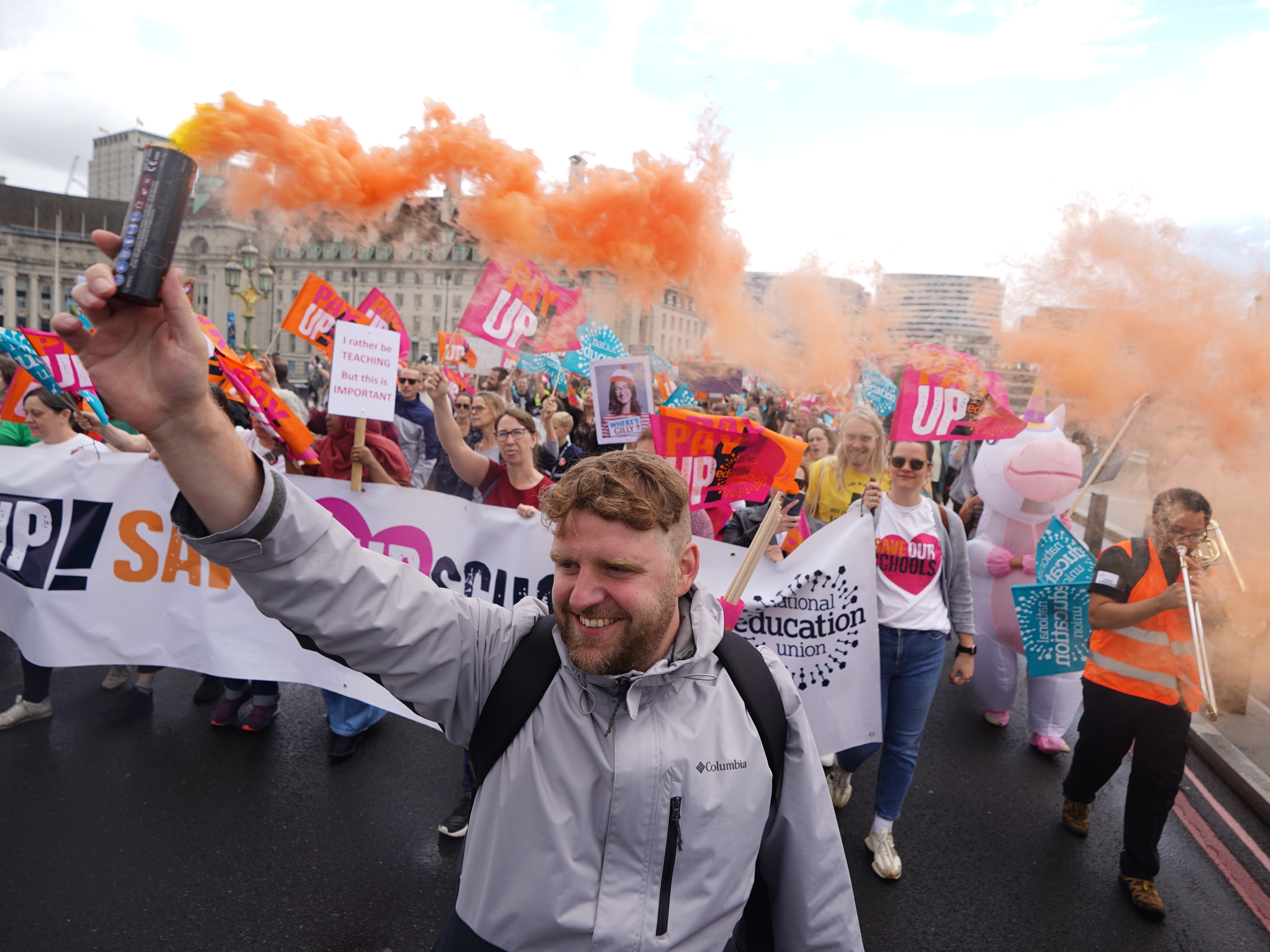 Striking teachers have complained about classroom funding as well as pay