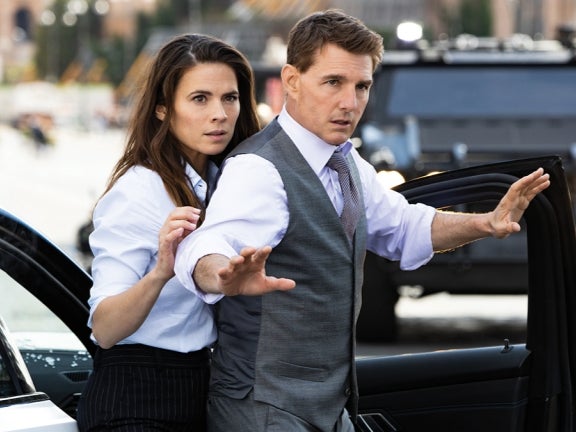 Hayley Atwell and Tom Cruise in ‘Mission: Impossible – Dead Reckoning Part One’