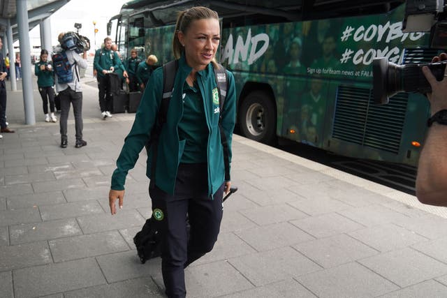 Katie McCabe and her Republic of Ireland team-mates are departing from Dublin Airport on Friday to head to the Women’s World Cup in Australia and New Zealand (Brian Lawless/PA)