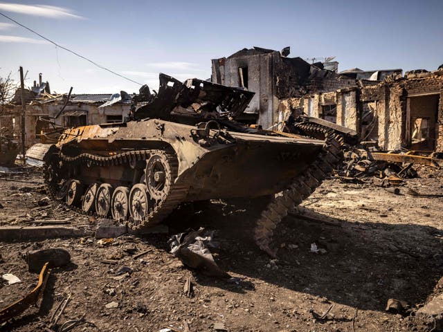<p>The town of Trostyanets was ravaged by Russian forces before being recaptured. Getting back on its feet has been difficult</p>