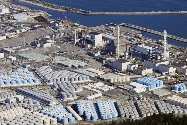<p>Japan plans to release into the Pacific more than one million metric tons of water that was used to cool damaged reactors from the Fukushima nuclear  plant </p>