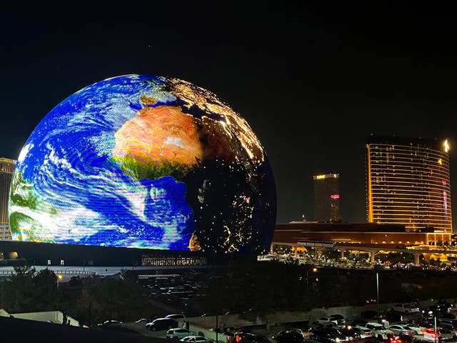 <p>The giant illuminated MSG Sphere arena in Las Vegas could be given the green light to be built in Stratford, east London </p>