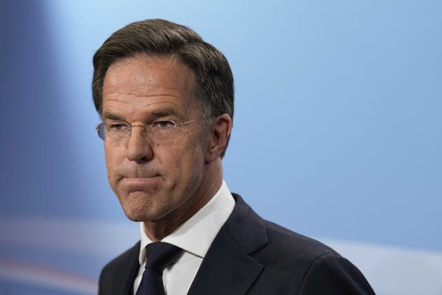 <p>Dutch prime minister Mark Rutte speaks to the press after the government coalition collapsed following failed consultations on asylum policy, The Hague, Netherlands on 7 July</p>
