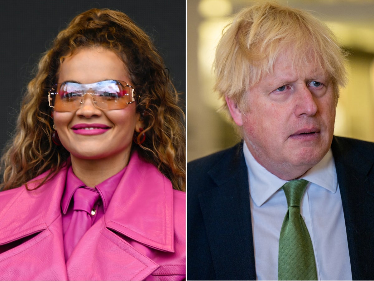 Rita Ora urges people to ask Boris Johnson about breaching lockdown rules rather than her