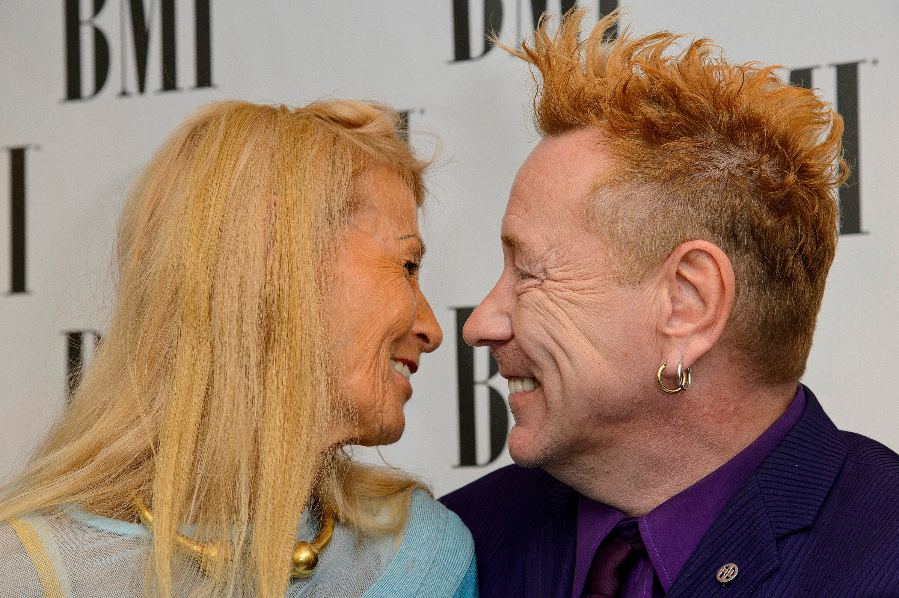 Nora Forster and John Lydon attends the BMI Awards at The Dorchester on October 15, 2013