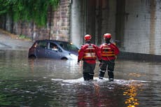 UK weather: Thunderstorms and torrential rain batter UK as drivers warned to avoid roads