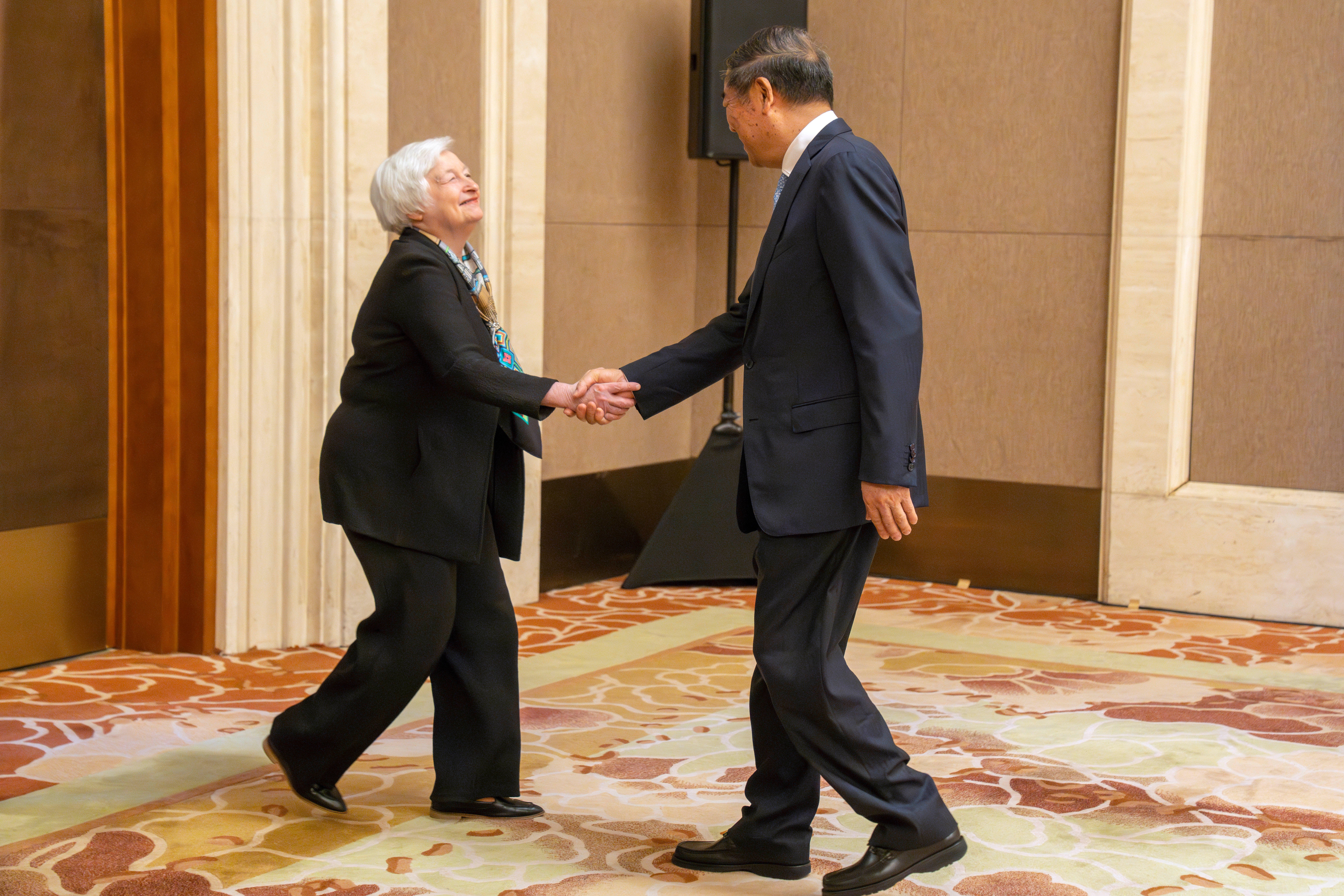 Ms Yellen said the US would continue to communicate directly its concerns to China