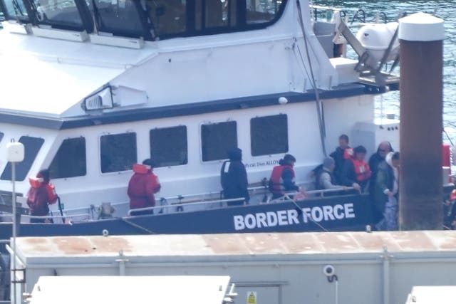 A total of 384 people were detected crossing the Channel on Saturday and 686 on Friday (Gareth Fuller/PA)