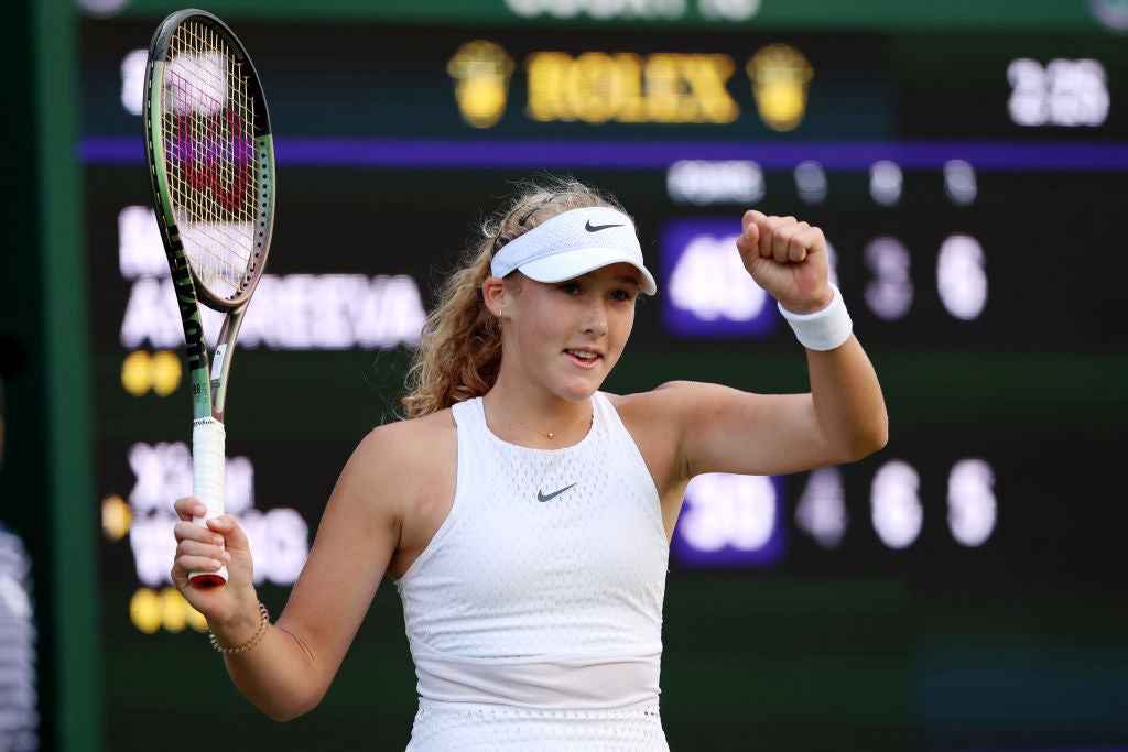 Mirra Andreeva reached the fourth round at Wimbledon