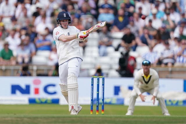 Harry Brook top scored with 75 (Mike Egerton/PA)
