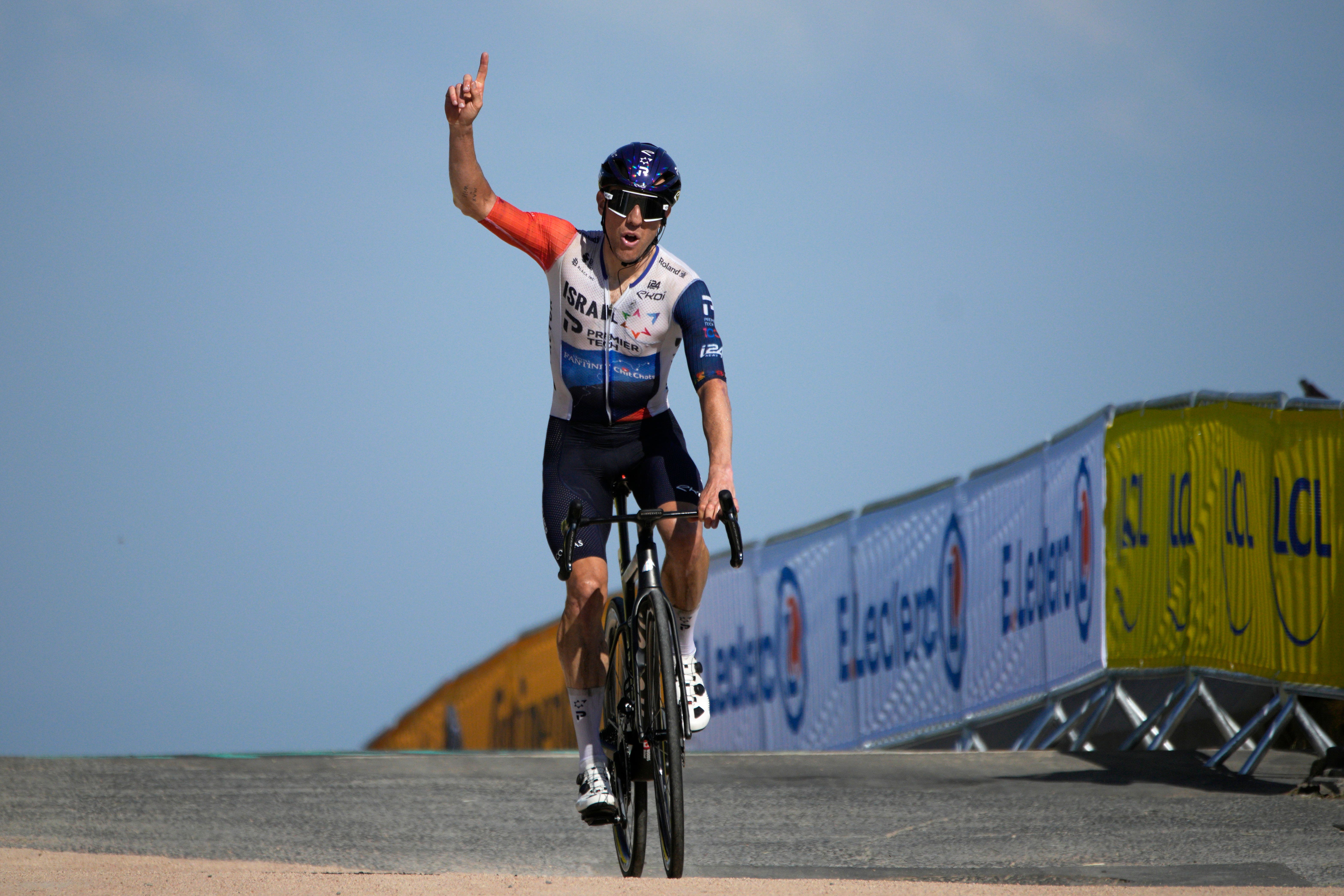 Michael Woods took a solo win from a breakaway on stage nine of the Tour de France (Daniel Cole/AP)