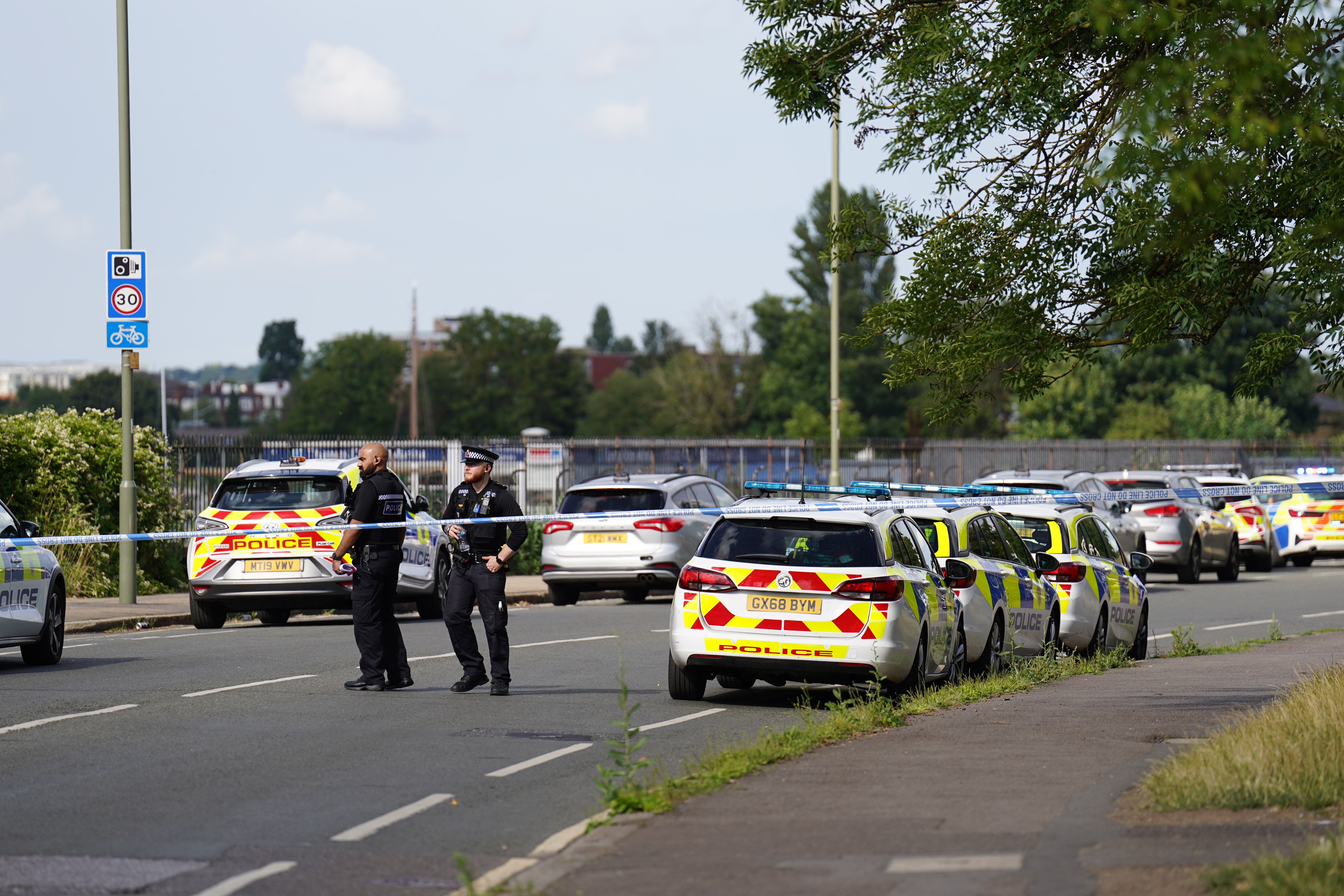 Both victims were rushed to hospital after the stabbings